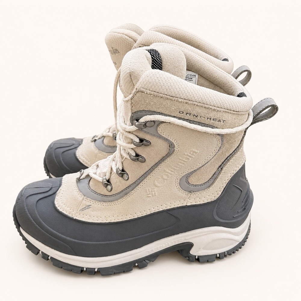 Columbia Womens 9 Snow BugaBoots Omni-Heat Waterproof BL1469-139 Gray Winter